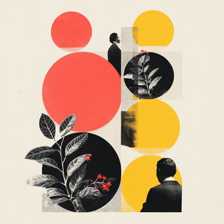 Kermes Cutfield style, Midjourney V7: creative pattern composition