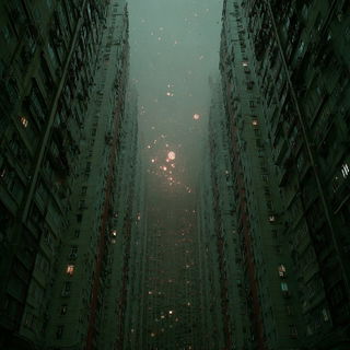 Vatfog style, Midjourney V7: megacity with futuristic bioarchitecture