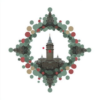 Vatfog style, Midjourney V7: bold minimalist logo design for Istanbul city municipal services
