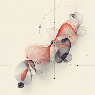 Contourisograph style, Midjourney V7: creative pattern composition