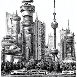 Orbsunder style, Midjourney V7: megacity with futuristic bioarchitecture