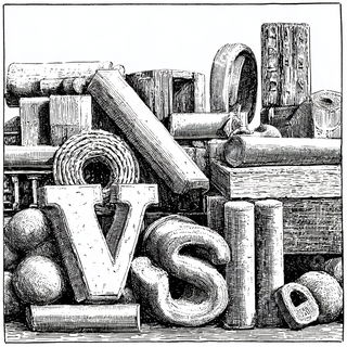 Orbsunder style, Midjourney V7: typographic composition with large letters