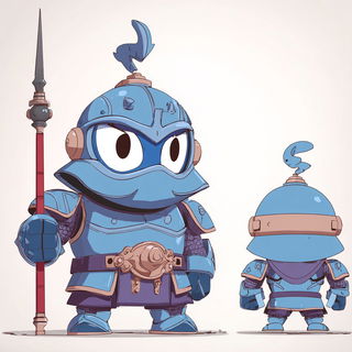 Coral Pagoda Jacquard style, Midjourney V7: concept art character design of retropunk steam knight