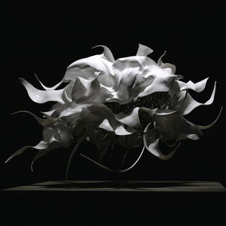 Velcrag style, Midjourney V7: abstract 3D render