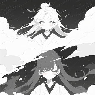 Velcrag style, Midjourney V7: black-and-white manga comic strip
