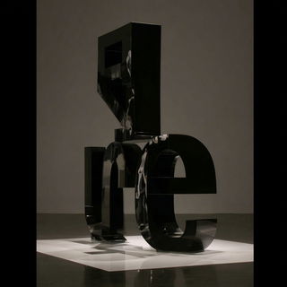 Velcrag style, Midjourney V7: typographic composition with large letters