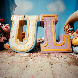 Cloudsmoke Populism style, Midjourney V7: typographic composition with large letters