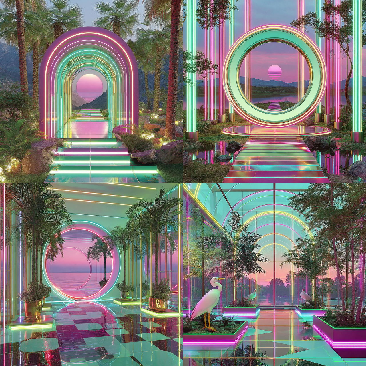 Chromatropic style, Midjourney V7, render 1 of 4