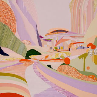 Foliarococo style, Midjourney V7: abstract 3D render