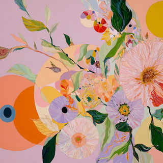 Foliarococo style, Midjourney V7: creative pattern composition