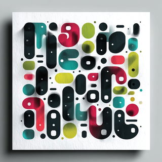 Silhouettic Marblestorm style, Midjourney V7: creative pattern composition