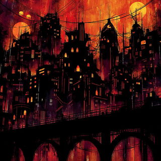 Ravensmoke style, Midjourney V7: megacity with futuristic bioarchitecture