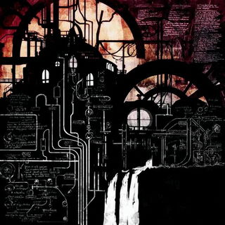Ravensmoke style, Midjourney V7: technical infrastructure blueprint schematics