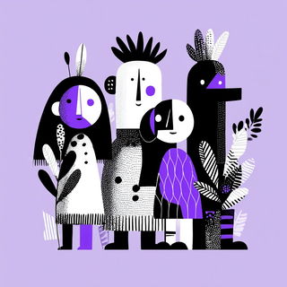 Blobstripe Constructivism style, Midjourney V7: traditional folk art