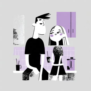 Blobstripe Constructivism style, Midjourney V7: black-and-white manga comic strip