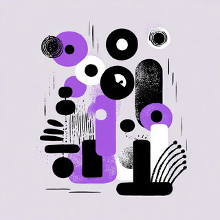 Blobstripe Constructivism style, Midjourney V7: creative pattern composition