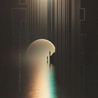 Geomantic Scanform style, Midjourney V7: editorial illustration for popular scientific magazine cover