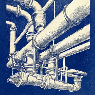 Linowave Paradox style, Midjourney V7: technical infrastructure blueprint schematics