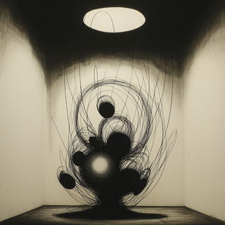 Monstrous Cartogram style, Midjourney V7: abstract 3D render