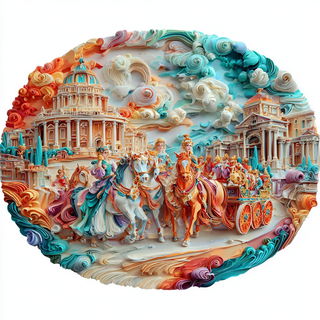Impastorama style, Midjourney V7: classical 18th-century oil painting