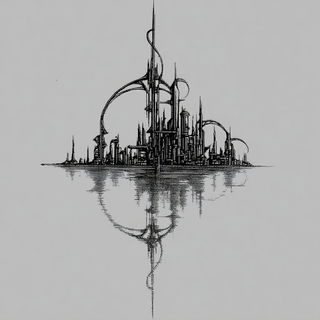 Florengrave style, Midjourney V7: megacity with futuristic bioarchitecture