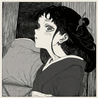 Florengrave style, Midjourney V7: black-and-white manga comic strip