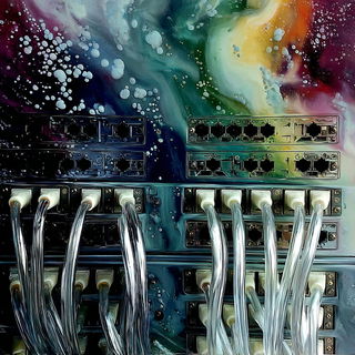 Chromacellularism style, Midjourney V7: technical infrastructure blueprint schematics