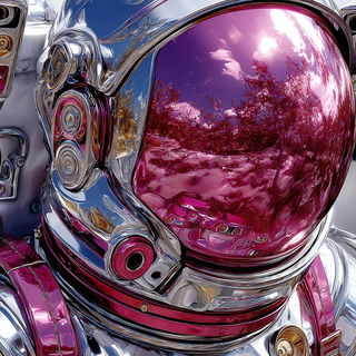 Liquid Petal Cabaret style, Midjourney V7: cinematic shot from sci-fi movie