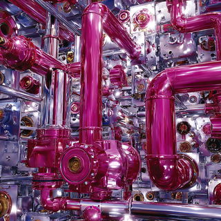 Liquid Petal Cabaret style, Midjourney V7: technical infrastructure blueprint schematics