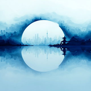 Glaciomandala style, Midjourney V7: megacity with futuristic bioarchitecture