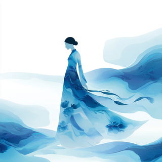 Glaciomandala style, Midjourney V7: haute-couture fashion outfit