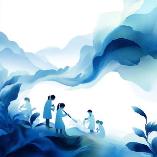 Glaciomandala style, Midjourney V7: editorial illustration for popular scientific magazine cover