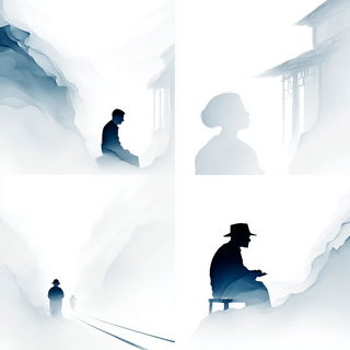 Glaciomandala style, Midjourney V7: black-and-white manga comic strip
