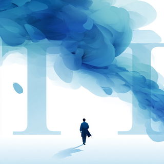 Glaciomandala style, Midjourney V7: typographic composition with large letters