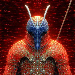 Arterial Vortex style, Midjourney V7: concept art character design of retropunk steam knight
