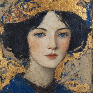 Gildemorial style, Midjourney V7: photographic portrait of female protagonist