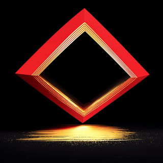 Gilt Ripcurrent style, Midjourney V7: abstract 3D render