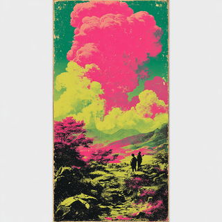 Neon Pink Riot style, Midjourney V7: classical 18th-century oil painting