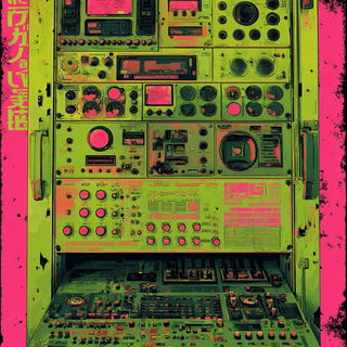 Neon Pink Riot style, Midjourney V7: technical infrastructure blueprint schematics