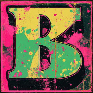 Neon Pink Riot style, Midjourney V7: typographic composition with large letters