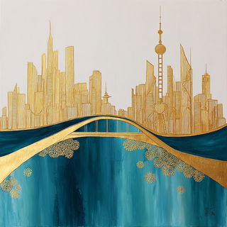 Tidegilt style, Midjourney V7: megacity with futuristic bioarchitecture