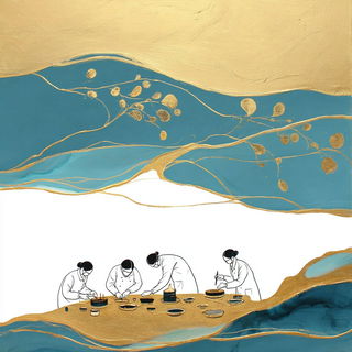 Tidegilt style, Midjourney V7: editorial illustration for popular scientific magazine cover
