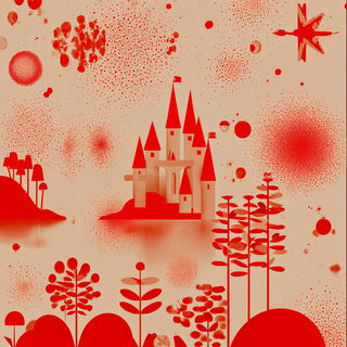 Archdrift style, Midjourney V7: retro fairy-tale illustration