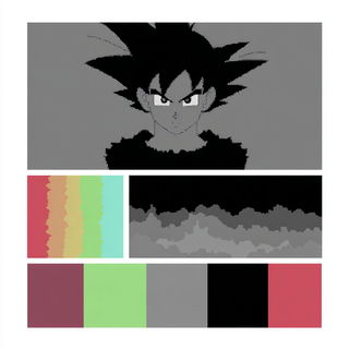 Chronobandism style, Midjourney V7: black-and-white manga comic strip