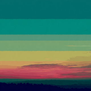 Chronobandism style, Midjourney V7: realistic landscape photograph of quiet dawn