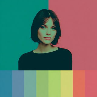 Chronobandism style, Midjourney V7: photographic portrait of female protagonist