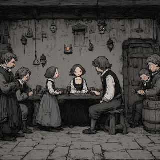 Cindercloisonne style, Midjourney V7: classical 18th-century oil painting