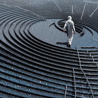 Maquette Megalithics style, Midjourney V7: cinematic shot from sci-fi movie