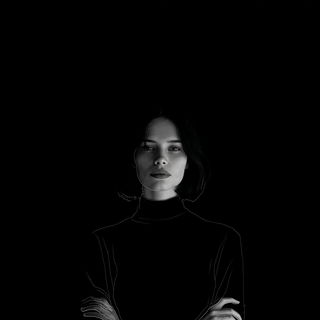 Portraitecture style, Midjourney V7: photographic portrait of female protagonist