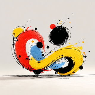 Inkplash Animism style, Midjourney V7: abstract 3D render